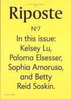 Riposte Issue 7 Text Cover Magazine Issue Issue 7 