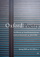 Oxford Poetry Magazine Issue  