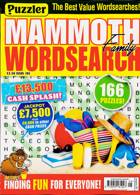 Puzz Mammoth Fam Wordsearch Magazine Issue NO 105