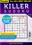 Puzzler Killer Sudoku Magazine Issue NO 212
