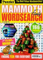 Puzz Mammoth Fam Wordsearch Magazine Issue NO 109