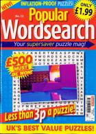 Popular Wordsearch Magazine Issue NO 13