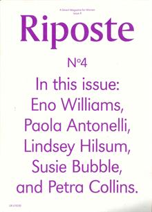 Riposte Issue 4 Magazine Issue 4 Order Online