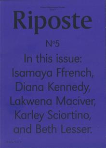 Riposte Issue 5 Magazine Issue 5 Order Online