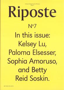 Riposte Issue 7 Text Cover Magazine Issue 7 Order Online
