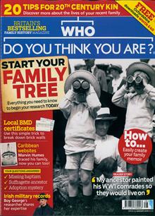 Who Do You Think You Are Magazine  Order Online