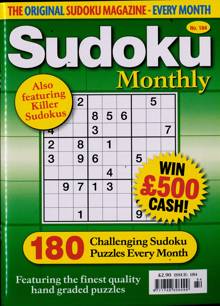 Sudoku Monthly Magazine  Order Online