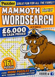 Puzz Mammoth Fam Wordsearch Magazine  Order Online