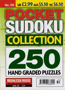 Pocket Sudoku Collection Magazine NO 150 Order Online