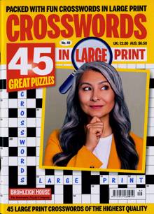 Crosswords In Large Print Magazine NO 49 Order Online