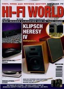 Hi Fi World & Comp Audio Magazine JUN 22 Order Online