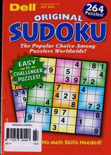 Original Sudoku Magazine JUL 22 Order Online