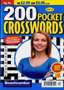 200 Pocket Crosswords Magazine NO 75 Order Online
