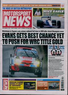 Motorsport News Magazine 23/11/2023 Order Online