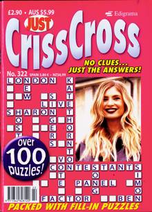 Just Criss Cross Magazine NO 322 Order Online