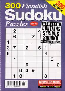 300 Fiendish Sudoku Puzzle Magazine NO 91 Order Online
