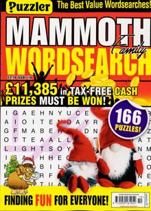 Puzz Mammoth Fam Wordsearch Magazine Issue NO 110