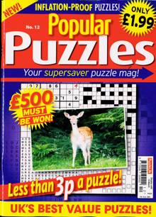Popular Puzzles Magazine Issue NO 12