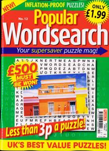 Popular Wordsearch Magazine Issue NO 12