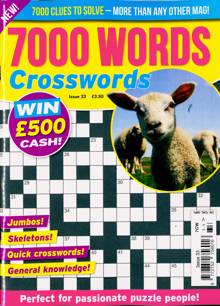 7000 Word Crosswords Magazine NO 33 Order Online