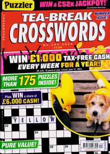 Puzzler Tea Break Crosswords Magazine Issue NO 344