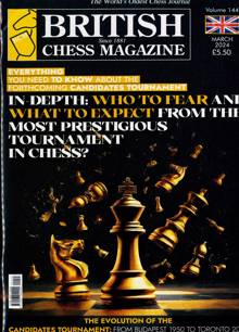 British Chess Magazine MAR 24 Order Online