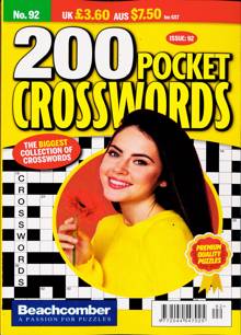 200 Pocket Crosswords Magazine NO 92 Order Online