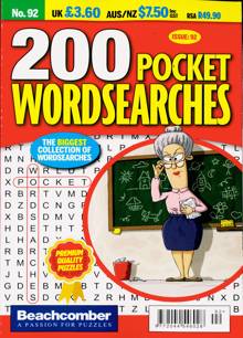 200 Pocket Wordsearches Magazine NO 92 Order Online