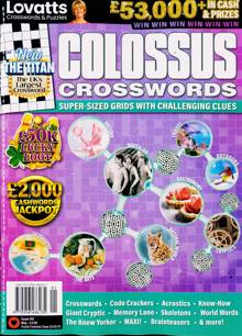 Lovatts Colossus Crossword Magazine NO 401 Order Online