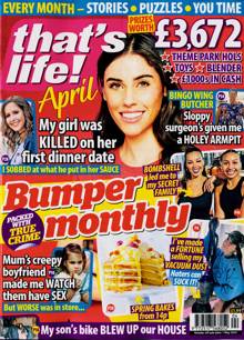 Thats Life Monthly Magazine APR 25 Order Online