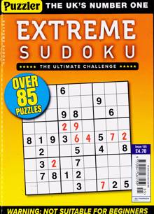 Extreme Sudoku Magazine NO 105 Order Online