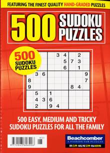 500 Sudoku Puzzles Magazine NO 95 Order Online