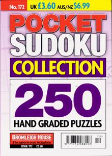 Pocket Sudoku Collection Magazine NO 172 Order Online
