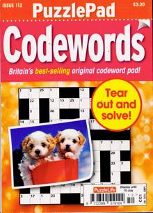 Puzzlelife Ppad Codewords Magazine NO 112 Order Online