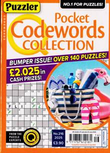 Puzzler Q Pock Codewords C Magazine NO 216 Order Online