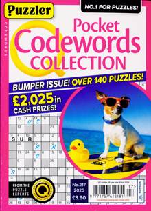 Puzzler Q Pock Codewords C Magazine NO 217 Order Online