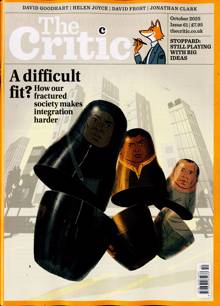 The Critic Magazine OCT 25 Order Online