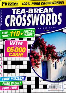 Puzzler Tea Break Crosswords Magazine Issue NO 363