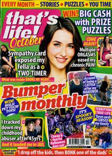 Thats Life Monthly Magazine OCT 25 Order Online