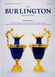 The Burlington Magazine Magazine Issue AUG 25