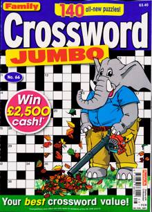 Family Crossword Jumbo Magazine Issue NO 66