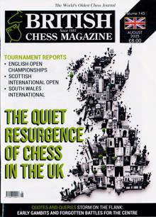 British Chess Magazine AUG 25 Order Online