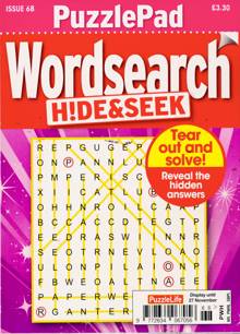 Puzzlelife Ppad Wordsearch H&S Magazine Issue NO 68 