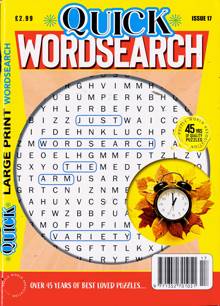 Quick Wordsearch Magazine NO 17 Order Online