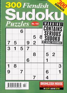300 Fiendish Sudoku Puzzle Magazine NO 102 Order Online