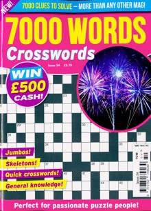 7000 Word Crosswords Magazine Issue NO 54 