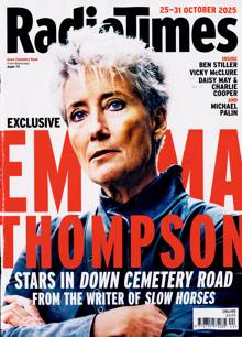 Radio Times England Magazine 25/10/2025 Order Online