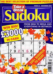 Take A Break Sudoku Magazine NO 13 Order Online