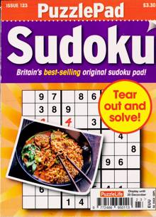 Puzzlelife Ppad Sudoku Magazine NO 123 Order Online