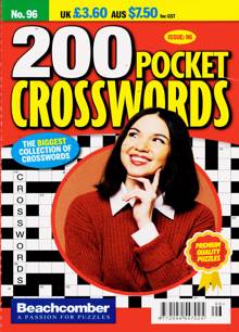 200 Pocket Crosswords Magazine NO 96 Order Online